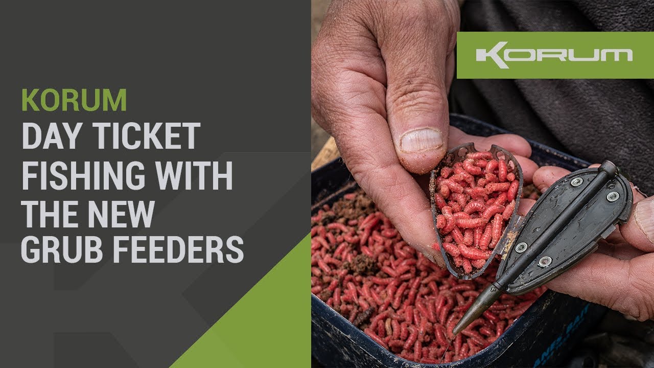 Day ticket fishing with the new Korum Grub Feeders