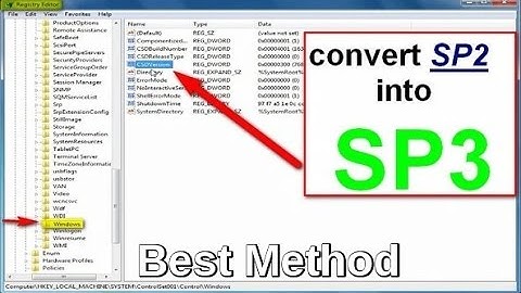 how to convert windows sp2 into sp3 in only 2mint ||2017