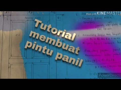  Cara  memotong kayu  untuk pintu  panil dengan  hitungan 