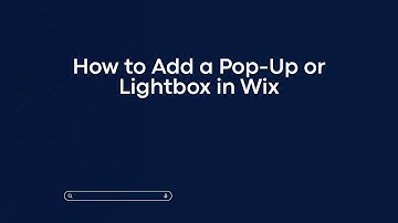 How to Add a Pop-Up or Lightbox in Wix