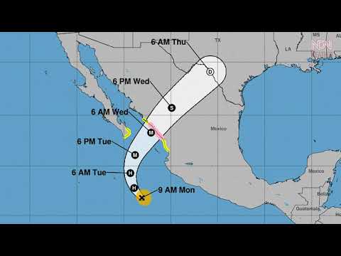 Опасность урагана! Тропический шторм Памела настигает Мексику.