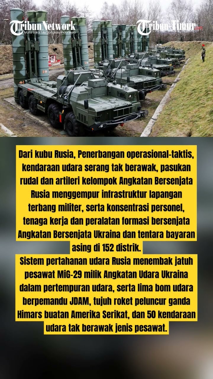 PERTAHANAN UDARA RUSIA TEMBAK JATUH MiG-29 PESAWAT TEMPUR UKRAINA