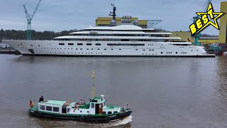 Best Luxury: ONE OF LARGEST YACHTS in World Still famous for the big BLUE Launch! By Lürssen Yachts