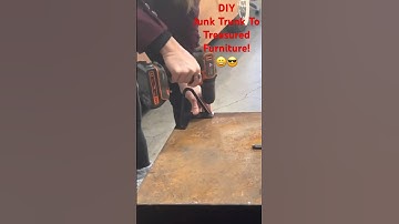 DIY Junk Trunk To Treasured Furniture!😀😎#diy #thrifting #trunks #shorts