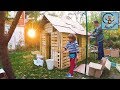 DIY Манкиту делают дом для детей / build a playhouse for kids