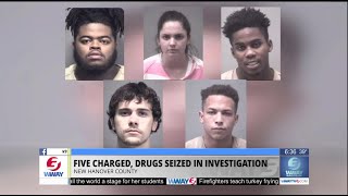 Five charged after a two-month investigation