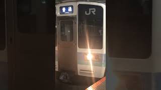 中央線211系＠立川駅　5番線発車メロディー「線路の彼方」