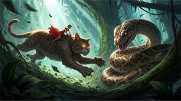 Mutant Cat vs. Giant Python: An Epic Survival Battle
