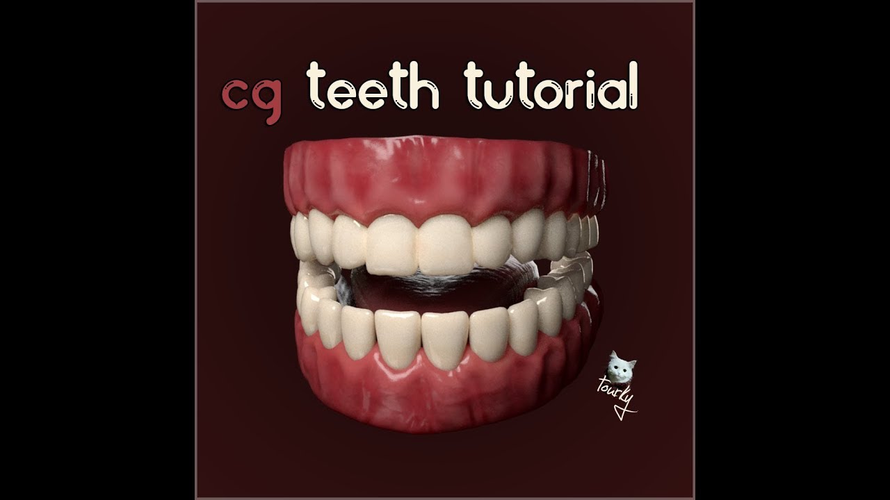 make teeth zbrush