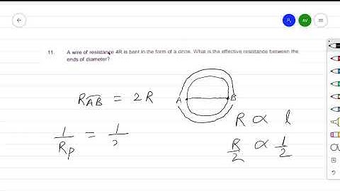 A wire of resistance 4R is bent in the form of a circle .What is the effec..|Electricity|MKY Academy