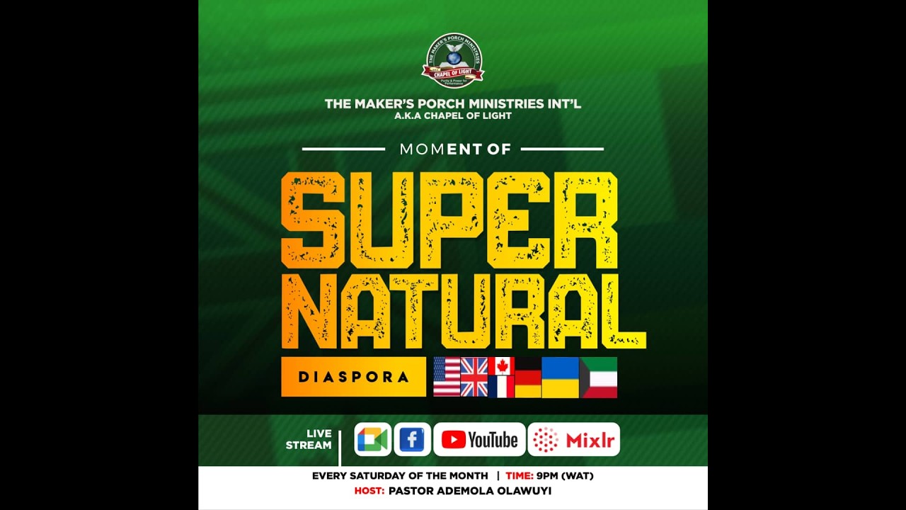 MOMENT OF SUPERNATURAL, DIASPORA || THEME: DIVINE DIRECTION.  28-2-2026