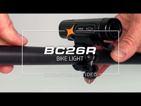 Fenix BC26R Bike Light Features and Operational Demonstration Video