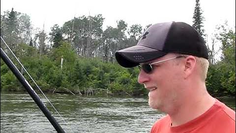 Fishing the Nipigon River in Nipigon, Ontario, Canada