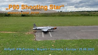 Lockheed P80 Shooting Star, powered by Jetcat RX100