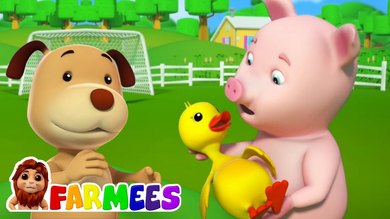 Dieses kleine Schweinchen | Musik für kinder | Farmees Deutschland | Kindergarten lieder