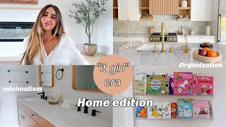 welcome to my it girl era/healthy habits, minimalist home, organization 2023