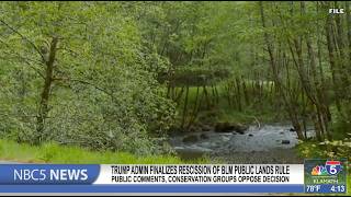 Trump administration finalizes rescission of BLM public lands rule