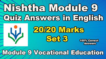 NISHTHA Module 9 Quiz Answers in English | Module 9 Secondary Level Quiz Answers | Set 3
