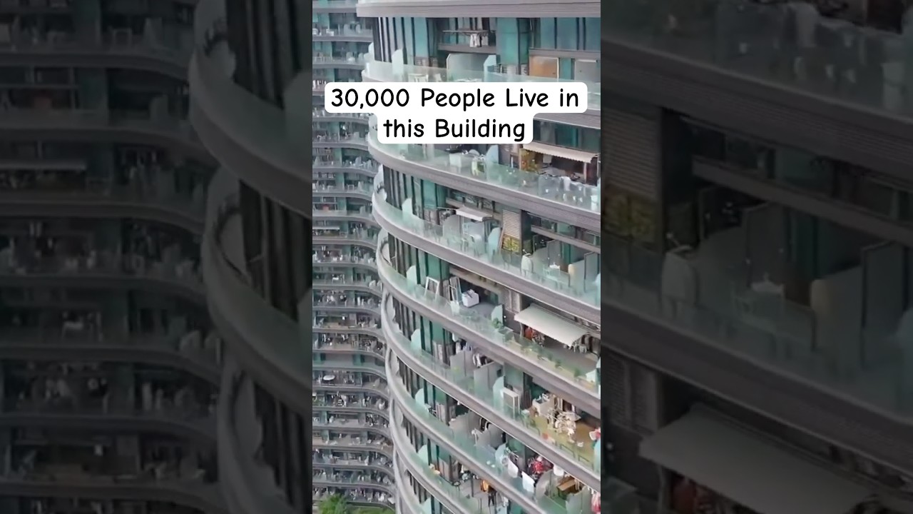World's Biggest Apartment Complex: 260,000 Square Meters and 12,000 Rooms! #chinatravel