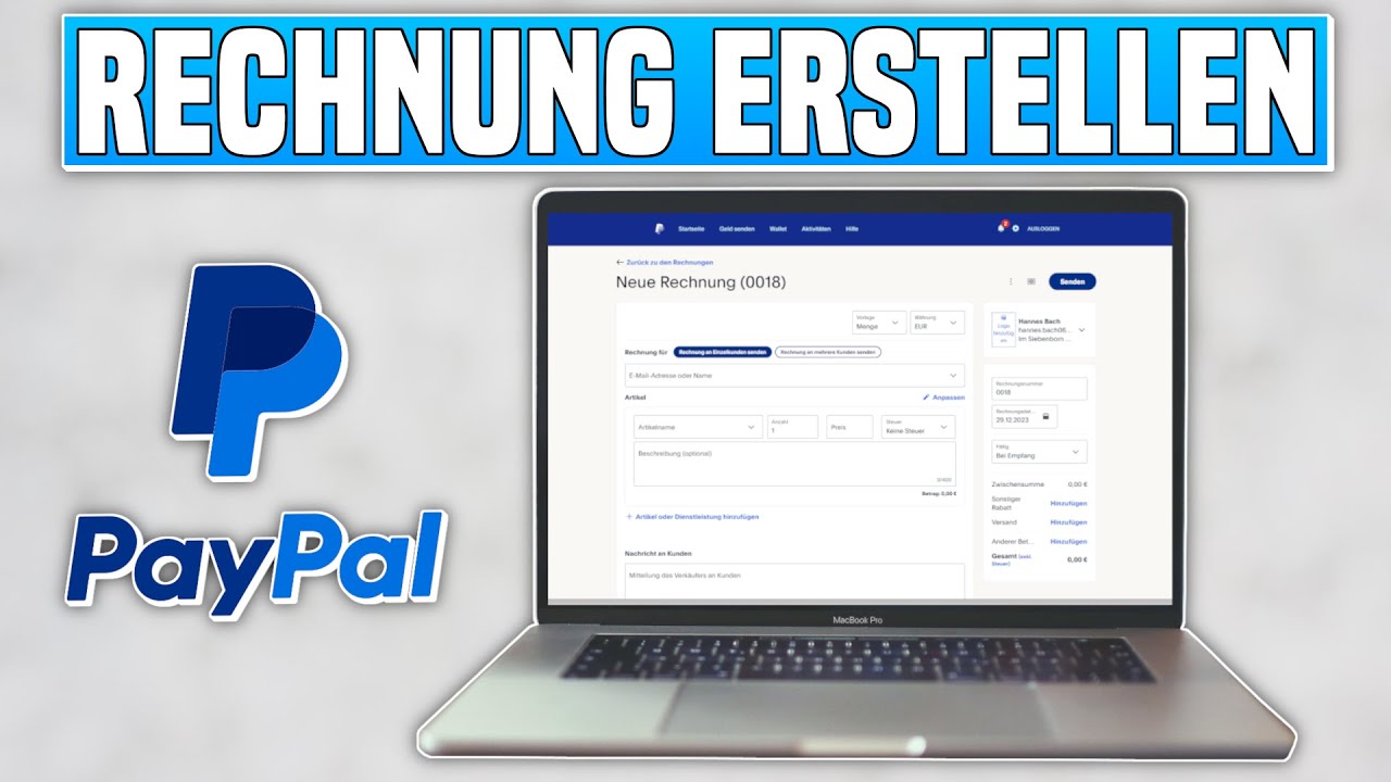 Paypal Geld Nach 21 Tagen Nicht Verfügbar PayPal Rechnung erstellen & Link teilen | PayPal Geld anfordern