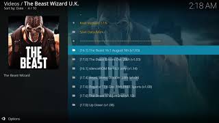 THE BEAST 2ND JANUARY UPDATE FOR KODI 17.6