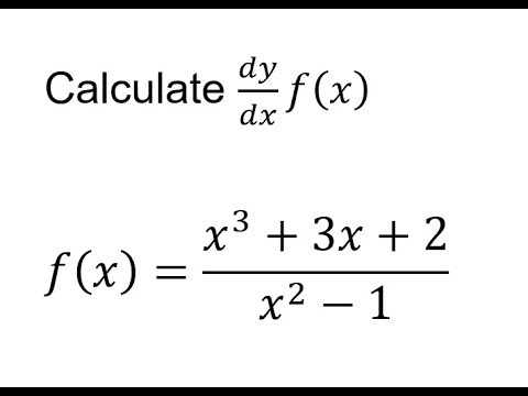 Calculus Problems Derivatives - Quotient Rule - YouTube