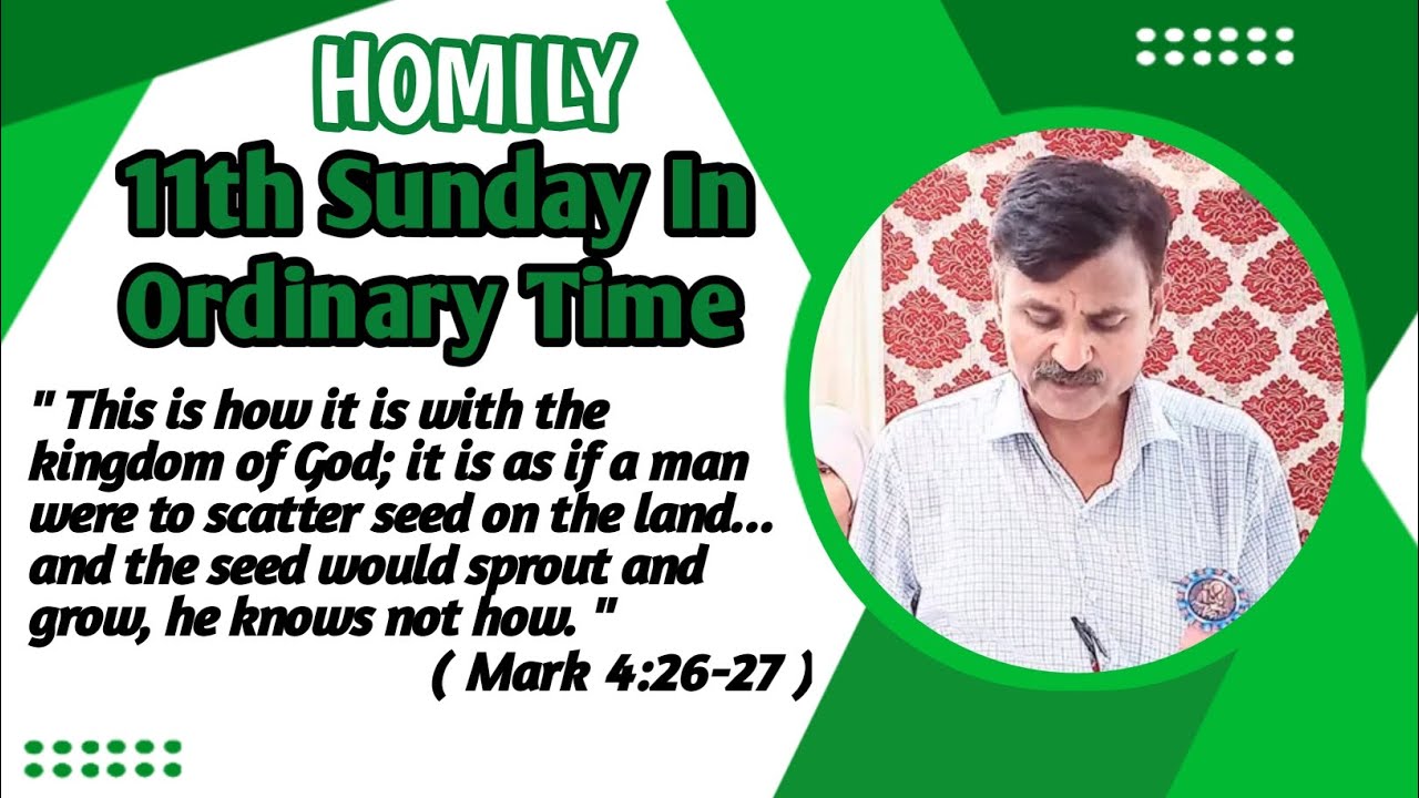 11th Sunday in Ordinary Time Homily by catechist Saleem Ziz 2024 - YouTube