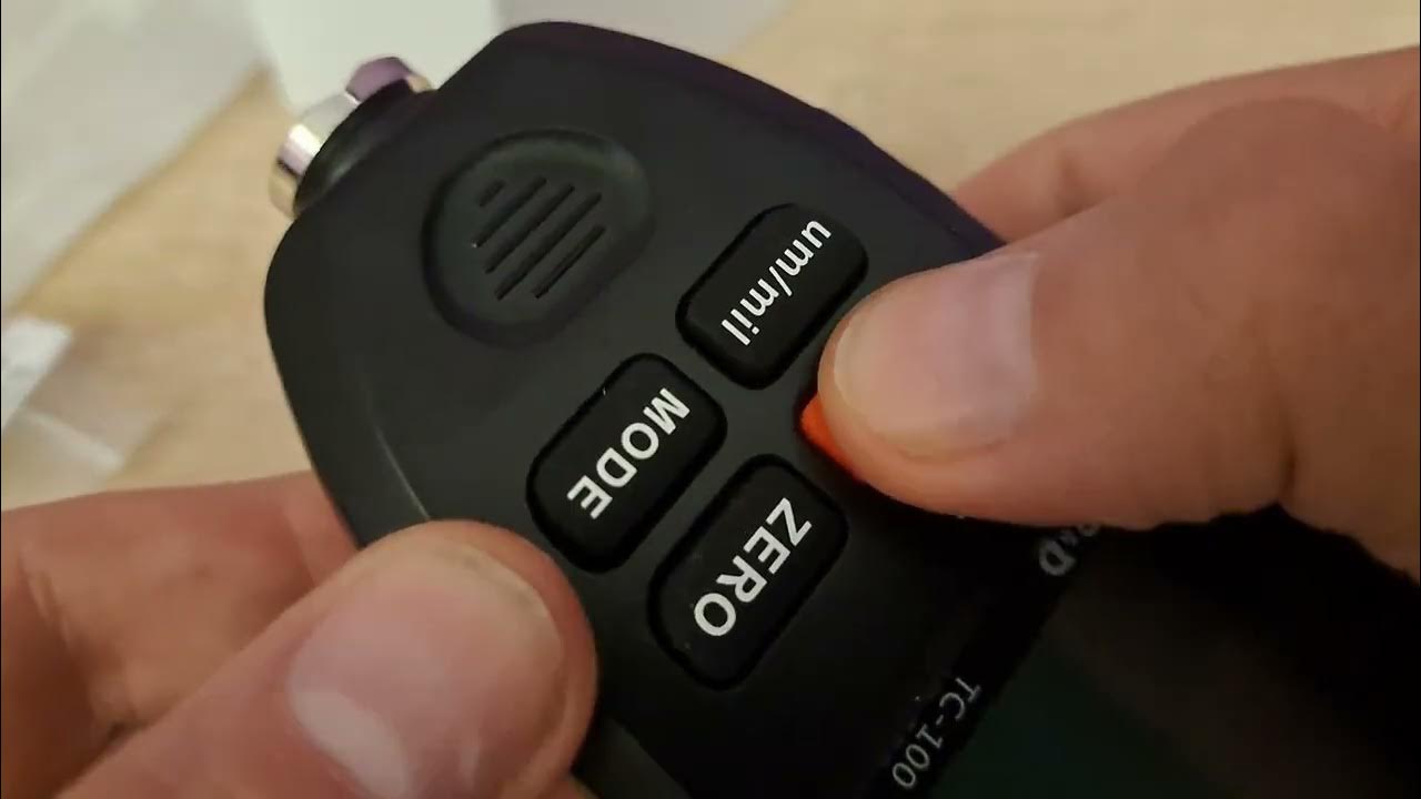 Толщиномер автомобильный R&D TC100 калибровка - YouTube