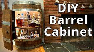 How to Build a Barrel Cabinet | Bourbon Barrel