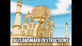 All Landmark Destructions: Tom and Jerry  The Fast and the Furry