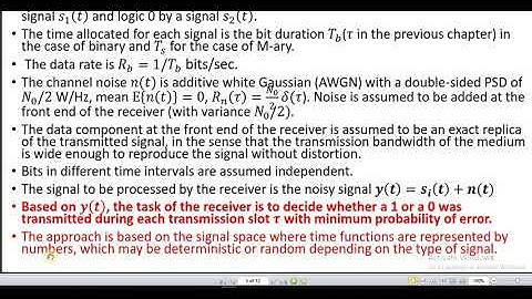 L11.  Signal Space Representation of Signals