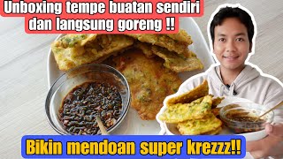 UNBOXING TEMPE BUATAN SENDIRI!! LANGSUNG BUAT MENDOAN SUPER KREZZZZ!!!