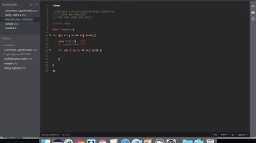 Learning PHP: Creating the Multiplication Table