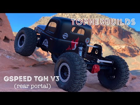 GSpeed TGH V3 - Rear Portal | Topher Builds | RC Crawling