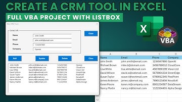 How to Make a CRM in Excel Fast!