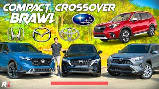 2024 Honda CR-V vs Mazda CX-5 vs Toyota RAV4 vs Subaru Forester Comparison / Big (Compact) Battle!