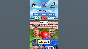 SO vs MINY 18th MLC Match Prediction | Today MLC Toss Prediction | MLC Toss Winner Today #tosswinner