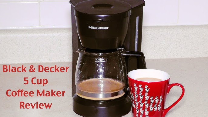 BLACK & DECKER 5-Cup Black Coffee Maker at
