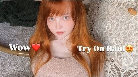 4K See-Through Lingerie & Bikini Try-On Haul | Transparent Outfit Trends 2025 Vid-86