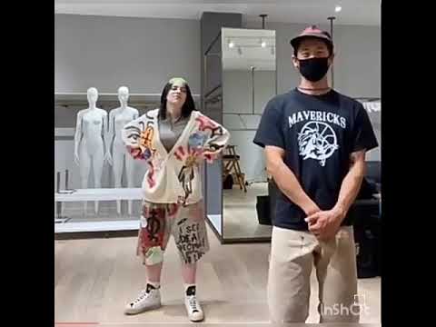 بيلي ايليش ترقص مع صديقها كيوووت 