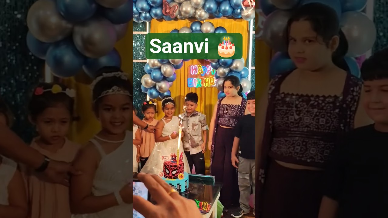 Birthday Girl Saanvi🎂Happy Birthday ToU #birthday#shorts#shortvideo#shortsfeed#love#cute#cake#viral