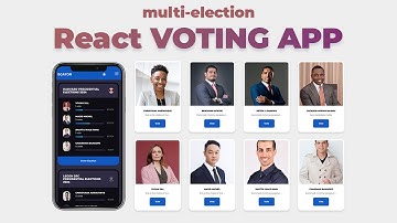 Responsive React JS Multi Election Voting App Design with Redux Toolkit & Light-Dark Theme