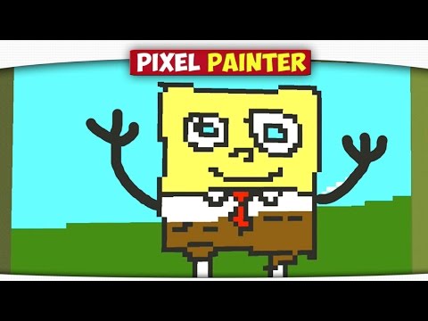 Видео: ч.03 Губка БОБ, Свинка и Пинки Пай - Minecraft Pixel Painter