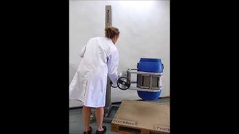 Drum Lifter with Geared Rotation