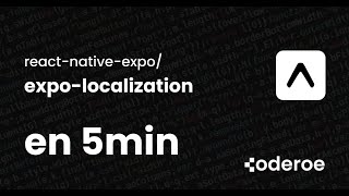 Configurer La Traduction Avec Expo-Localization Sur Expo React Native En 5 Min 2025