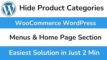 How to Hide Product Categories in WooCommerce (2025) | WordPress Tutorial for Beginners