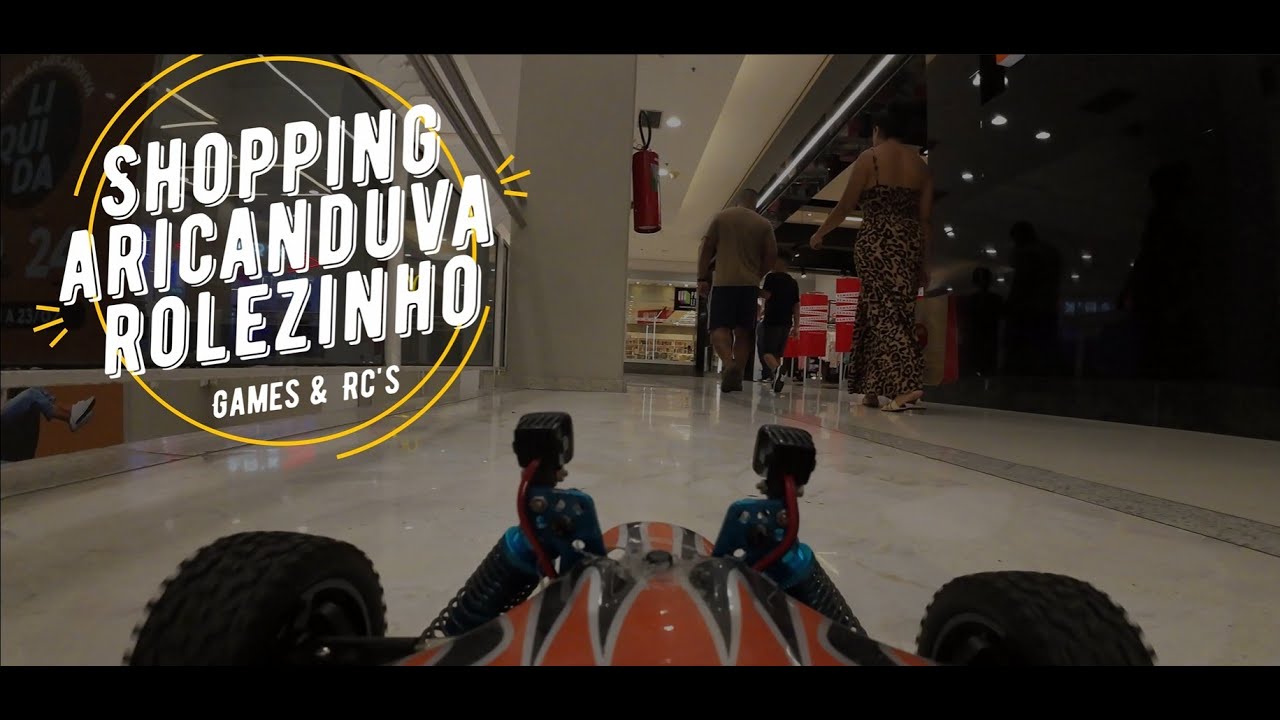 Rolezinho no Shopping Arincanduva Carrinho de controle remoto FPV Car DJI