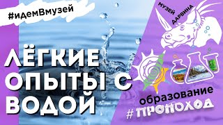 ОПЫТЫ С ВОДОЙ! Какими свойствами обладает вода? Наглядная демонстрация от Александра Рубцова!