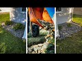 INSTALLING ROCK in LANDSCAPE BEDS // TIPS to COMPLETE a JOB like THIS!