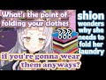Shion Questions the Point of Folding Clothes [subs] [hololive]